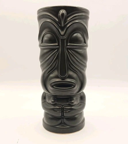 Vintage Otagiri Black Droopy Tiki Mug