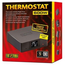 Exo Terra 600W Dimming/Pulse Proportional Thermostat With Day Night Timer