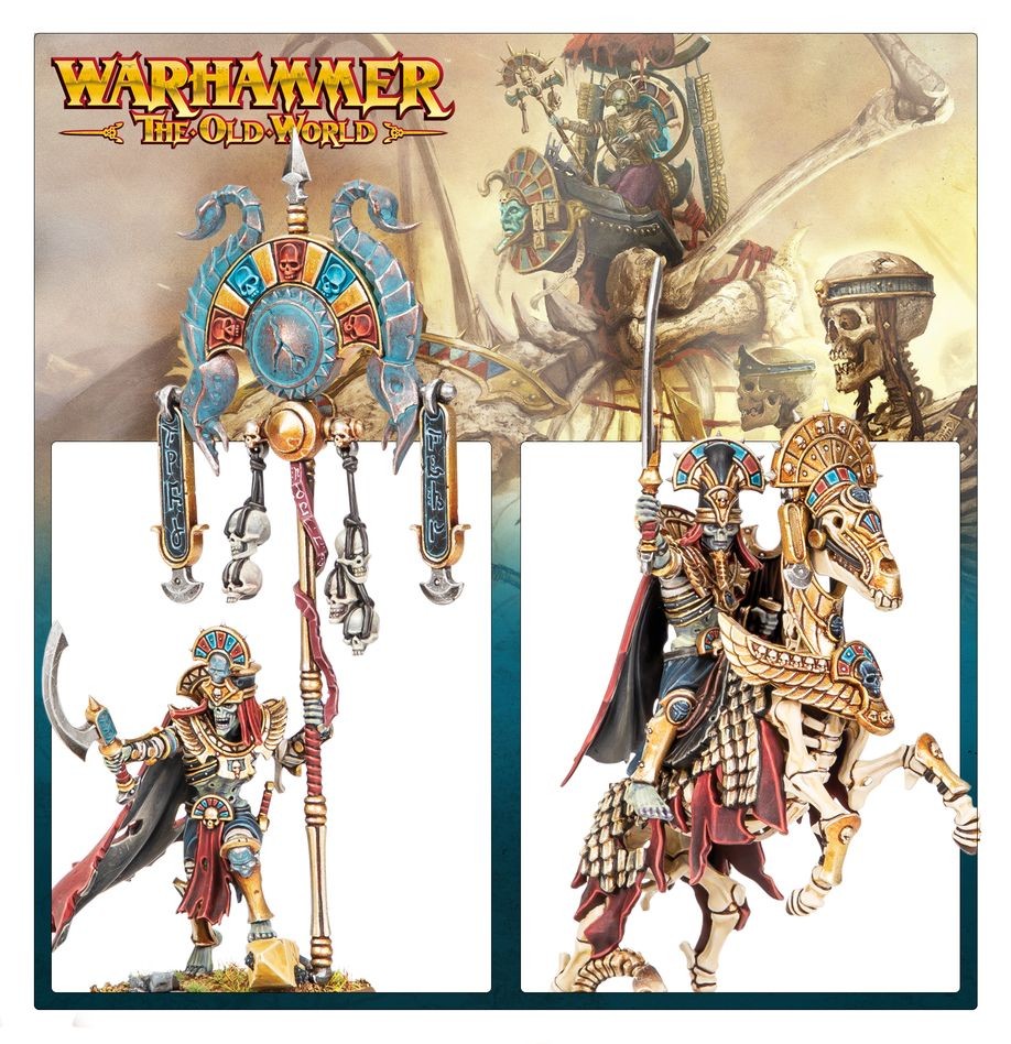 Games Workshop – Warhammer The Old World – Tomb Kings Of Khemri : Royal Heralds – 2 Figurines Plastique à Monter