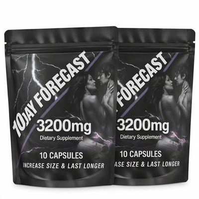 2 pack, 10 Day Forecast Extreme Potency Male Enhancement Pills for man - 20 ct