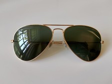 Ray-Ban Aviator Sunglasses RB 3025 Aviator 58-14-135 Gold Large Metal.
