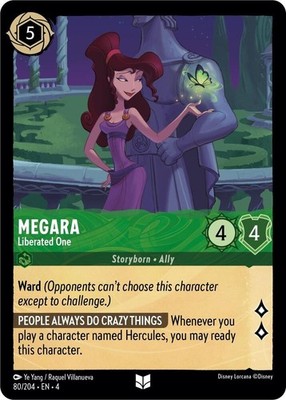 Disney Lorcana TCG - Ursula's Return - Megara - Liberated One - 80/204