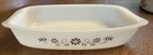 Vintage 70s Dynaware Pyr-O-Rey Casserole Dish Brown Daisy 9x6 Mexican Pyrex