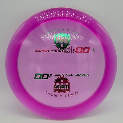 Discmania C-Line DD3 Double Stamp Purple/Magenta Green Stamp 173g