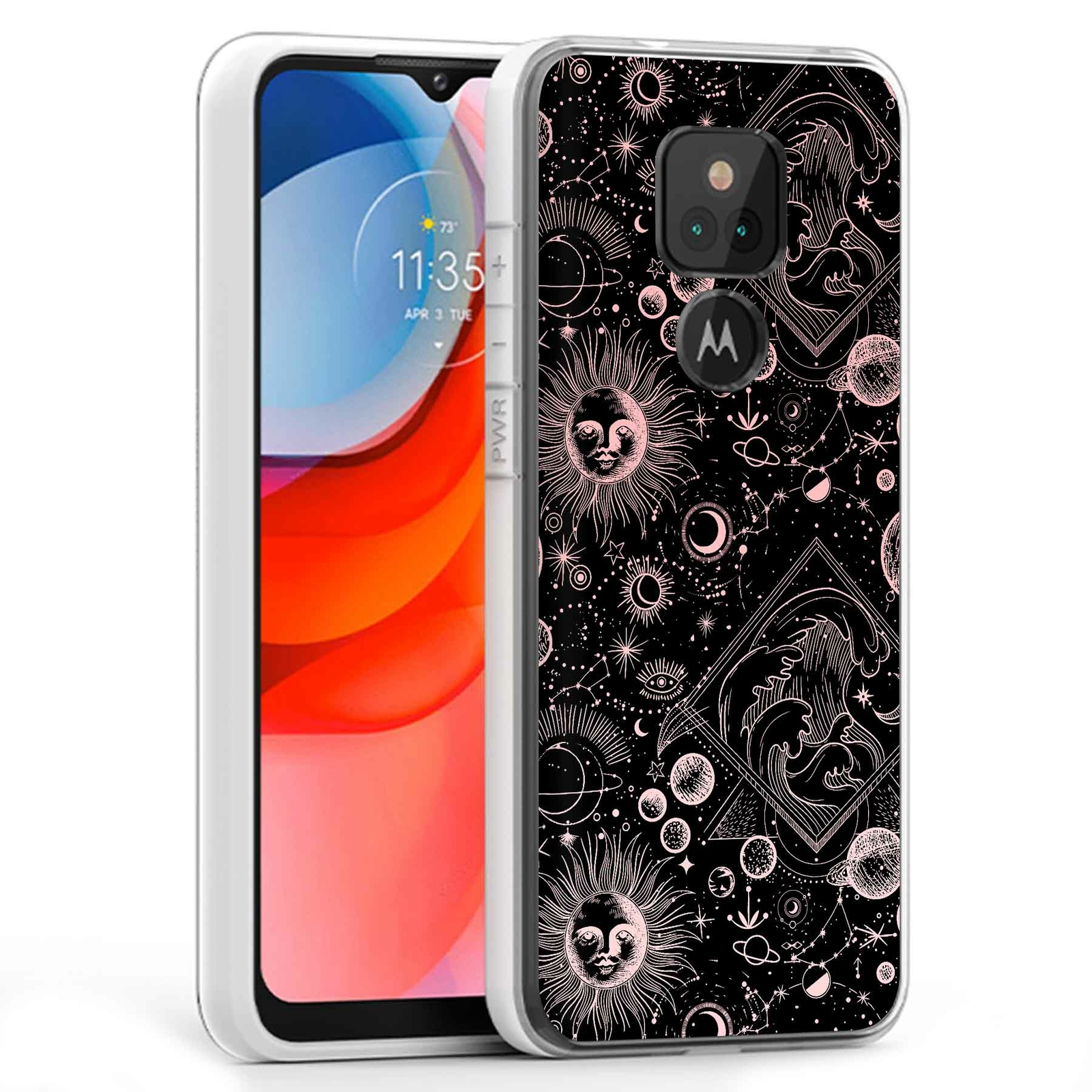 Phone Case Cover for Motorola Moto G Play 2021,Astrology Signs 7 Print, USA