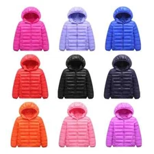 New Jacket Boys and Girl Clothes Warm Down Hooded Coat Teenage Parka Kids Winter