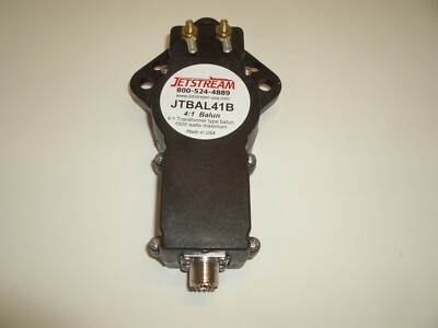 JETSTREAM JTBAL41B 4:1 TRANSFORMER ANTENNA BALUN 3.5-30MHz 1.5KW BLACK