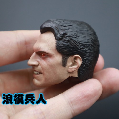 1/6 Superman Head Sculpt with LIGHT UP EYES For 12" Hot Toys PHICEN Male Figure - Picture 6 of 6