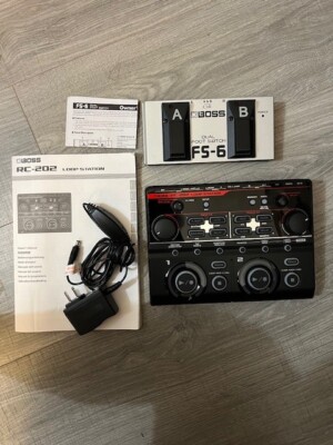 Boss RC-202 DJ Loop Station Looper Used Work w/AC Adapter Taiwan and Foot Switch