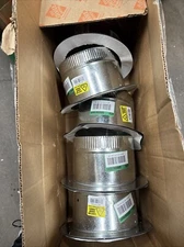 Master Flow Air-Tite Take-Off 8 in Durable Galvanized Steel Gasket Box Of 4