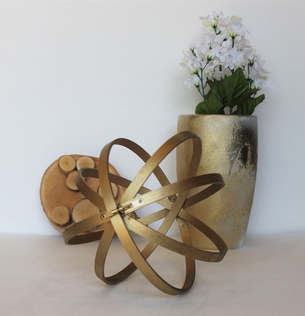 Decor Ball Bowl Set Black Mdf Wood Decorative Balls Set Of 3 For