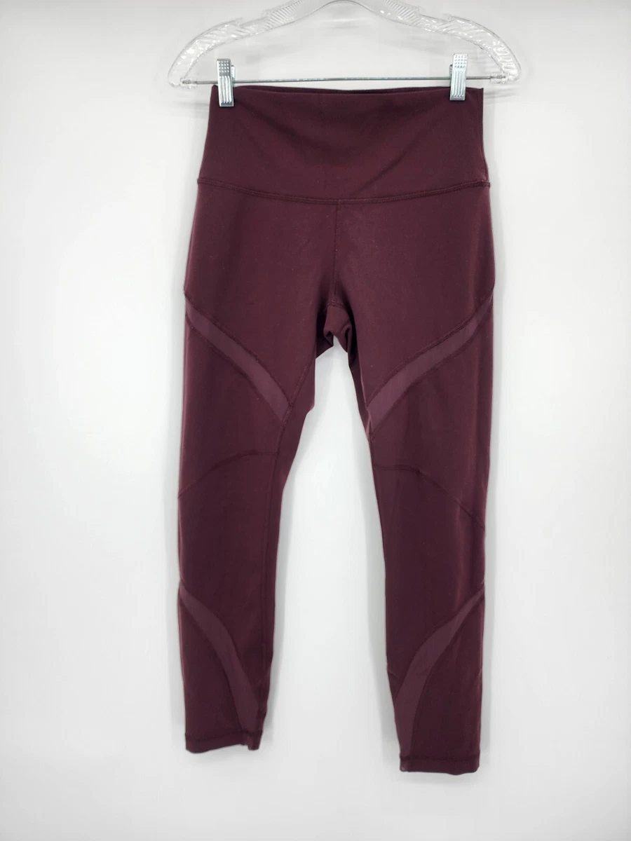Maroon clearance mesh leggings