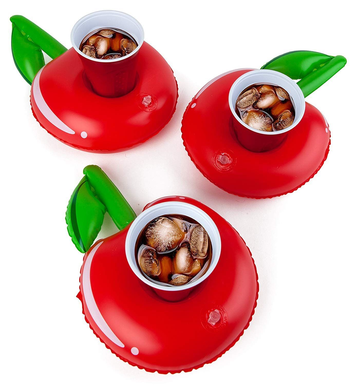 Cherries Drinks Holders  Bigmouth Inc  Boats 3Pk Inflatable Swimming Pool Party