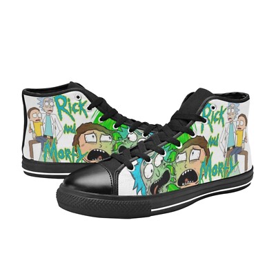 Rick and Morty Sneakers Custom High Top Canvas Men's Shoes