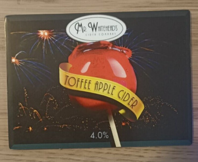 MR WHITEHEADS CIDER COMPANY - TOFFEE APPLE CIDER - Pump Clip Front, Hausbar