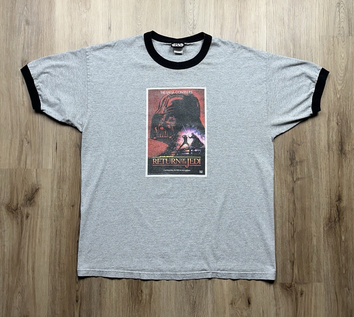 Star Wars Return Of The Jedi Vintage Movie Promo Ringer T-Shirt  