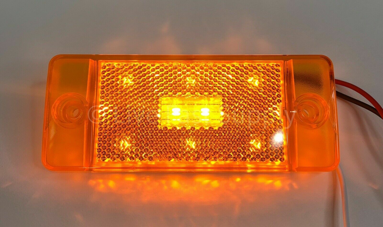 Set Red & Amber LED Side Markers Lights Lamps For 19701977 Ford Bronco