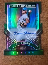 2015 Elite Extra Edition Status Green Die-Cut #63 Kevin Kramer RC Auto /25