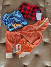 Baby Boy 5 Piece Sleep  Outer Wear Bundle Size 0-3 Months See Description