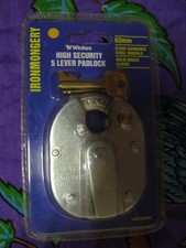 WICKES HIGH SECURITY 5 LEVER PADLOCK