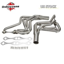 For 70-87 Chevy Sbc 267-400 V8 Stainless Steel Long Tube Exhaust Headers Kit New