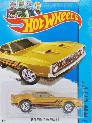 Hot Wheels 2013 '71 Mustang Mach 1 94/250 HW City Mustang 50th Gold Carded