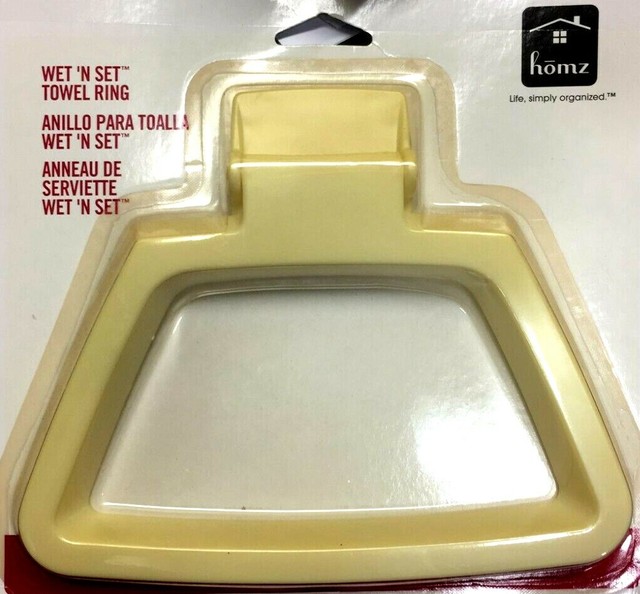 Homz 22100201.36 White Plastic Towel Ring for sale online eBay