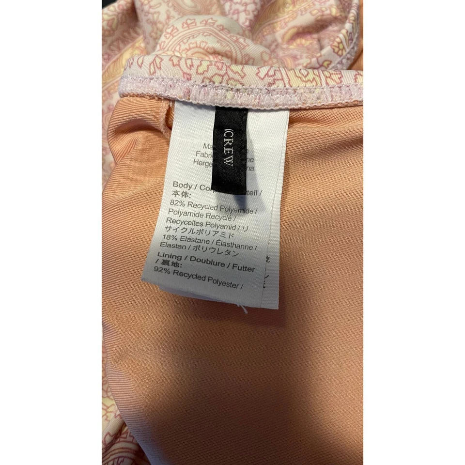 J. Traje de baño Crew rosa cachemir con lazo trasero talla: 6 Foto 4 de 4