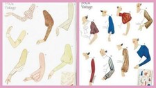 Simplicity Vintage Retro 1930s Set of Sleeves Bodice Guide Pattern Misses U PICK