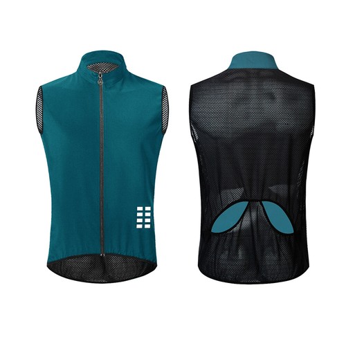 WOSAWE Mens Cycling Vest Reflective Biking Bicycle Gilet Back Mesh Breathable - Picture 6 of 16