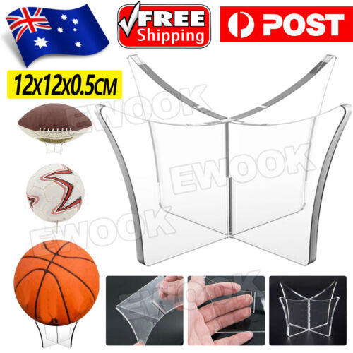 Ball Stand Display Rack Acrylic Holder Basketball Football Soccer Ball Support - Picture 1 of 9