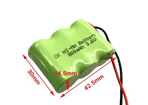 3.6V Battery Pack AA NiMH 2/3 800mAh Rechargeable for Home Phone Cordless Light - Zdjęcie 2 z 4