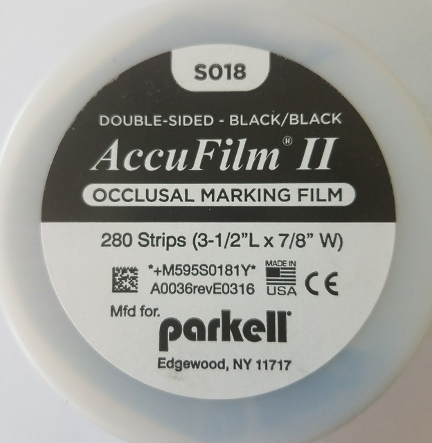 Accufilm II Parkell Articulating Paper Double Sided Black 280 Precut