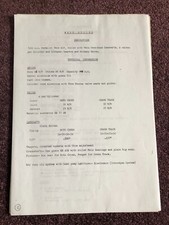 Motor cycle workshop sheets Wasp engine Grass Track / moto cross racing