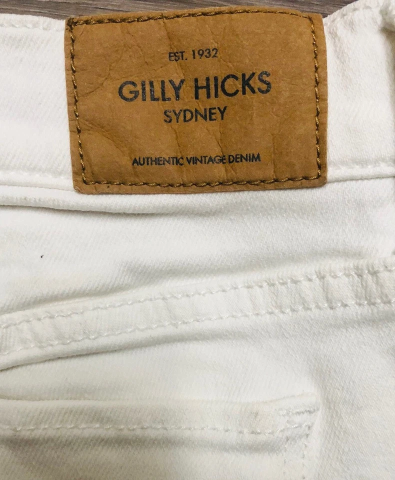 Gilly Hicks Sidney Shorts Women’s 4 27 White Cheeky Stretch Distressed Low Rise - Image 4 of 4