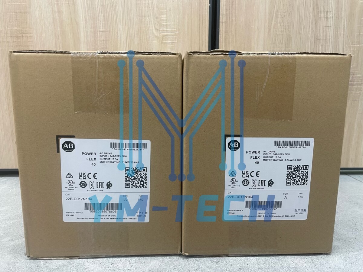 Allen Bradley 22B-D017N104 PowerFlex 40 7.5kW 10 HP AC Drive Sealed New In Box