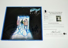 THE MOODY BLUES BAND SIGNED OCTAVE VINYL ALBUM RECORD BECKETT COA HAYWARD LODGE