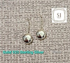 Real Solid Genuine 925 Sterling Silver Drop Earrings. Designer Style