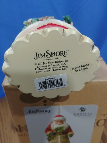Jim Shore Heartwood Creek Santa with Holly Ornament 6009462 - 第 10/10 張圖片