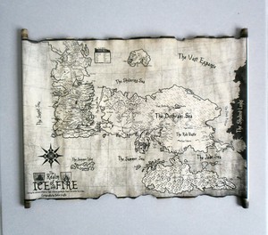 Essos Map And Westeros Map Scroll Poster Game Of Thrones Map Ice And Fire Got Ebay
