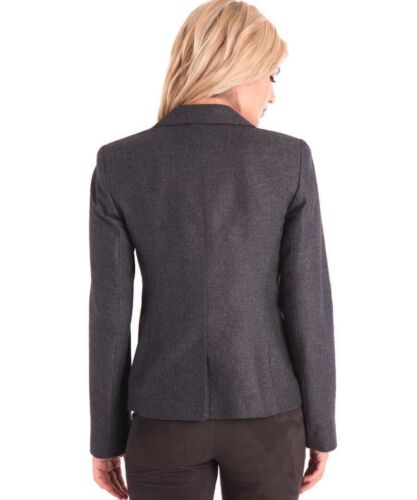 French Connection New Grey Wool Blazer Tailored Size UK8 EUR36 US4 RRP £120 - Picture 3 of 4