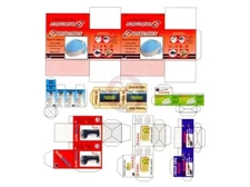 Plus Model 1/35 Assorted Modern Commercial Product Boxes No.1 (7 boxes) 496