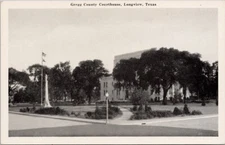 Longview Texas Gregg County Courthouse TX Unused Graycraft Litho Postcard H26