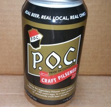 P.O.C. Craft Pilsener 12oz beer can Hopview Brewing Company - Madison, OH EMPTY