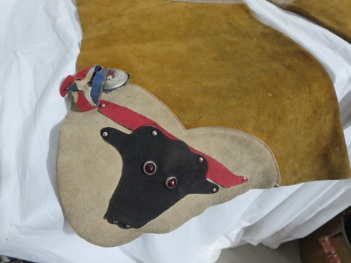 Youth Western Cowboy Leather Vest & Chaps Bull Logo Size 10 - Picture 7 of 12