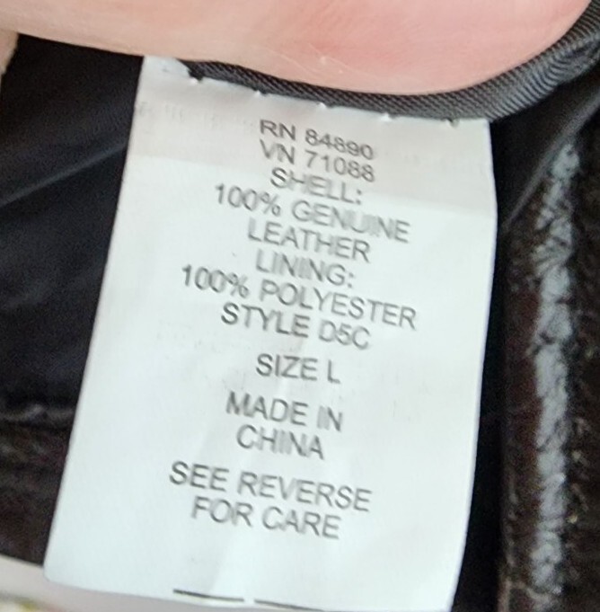 Vintage Patchwork Leather Jacket Brown Womens Lar… - image 12