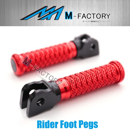 M-Grip Billet Front Rider Footpegs Fit Kawasaki ZRX 1200 / S / R 02-09 - Picture 4 of 15