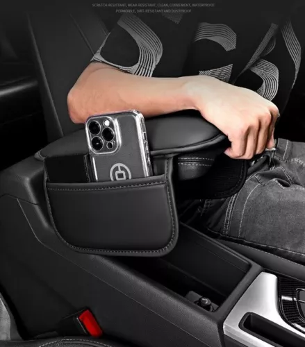 Leather Seat Armrest Cushion Protector Storage Pad For Car Interior Accessories - Bild 8 von 11