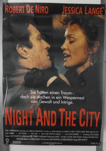DS10141 - KINOPLAKAT - Robert De Niro/Jessica Lange NIGHT AND THE CITY - Bild 1 von 2
