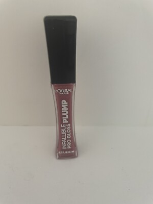 L'Oreal Paris Infallible Pro Gloss Plump Lip Gloss, Rosy Flush Free ship